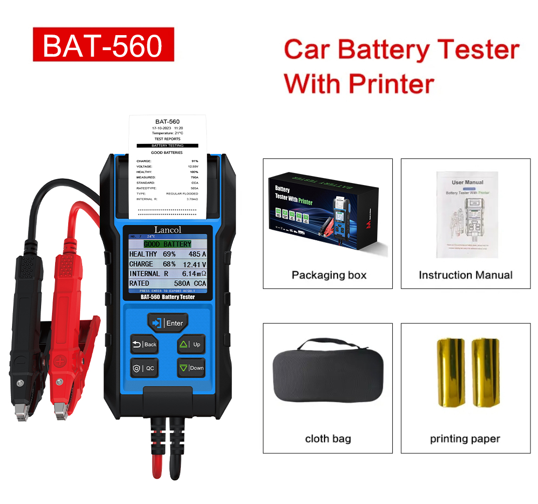 BAT-560 Packaging list
